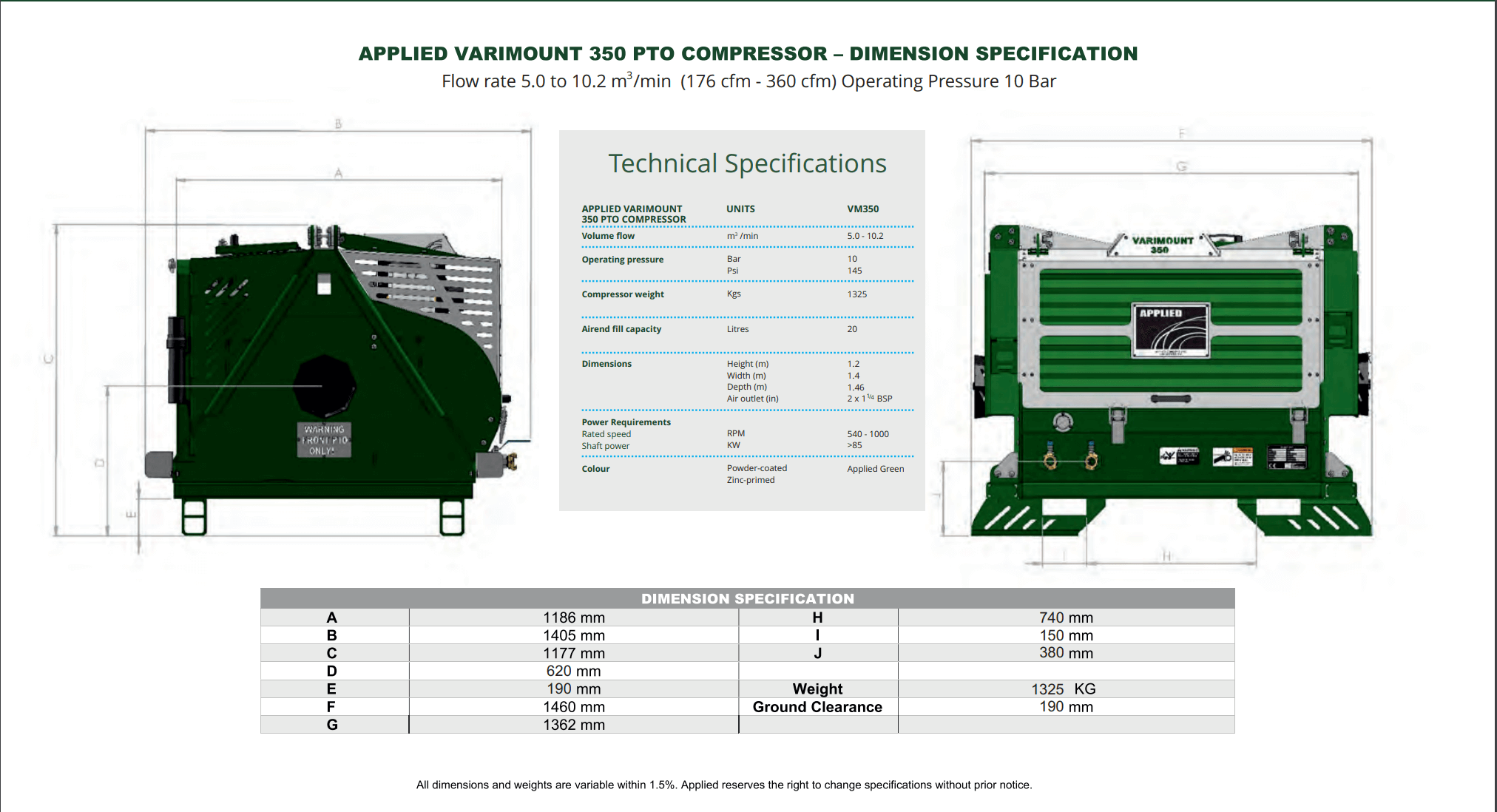 PTO Air Compressor Cadman Power Equipment Ltd.